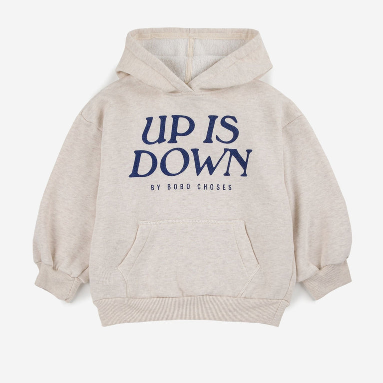 Bobo Choses - Up Is Down Kapuzenpullover aus Bio-Baumwollmix in Beige - 4-5 Jahre - 8445782104577 - littlehipstar.com