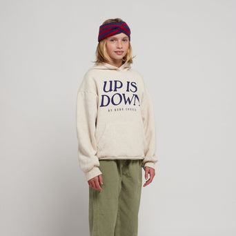 Bobo Choses - Up Is Down Kapuzenpullover aus Bio-Baumwollmix in Beige - 4-5 Jahre - 8445782104577 - littlehipstar.com