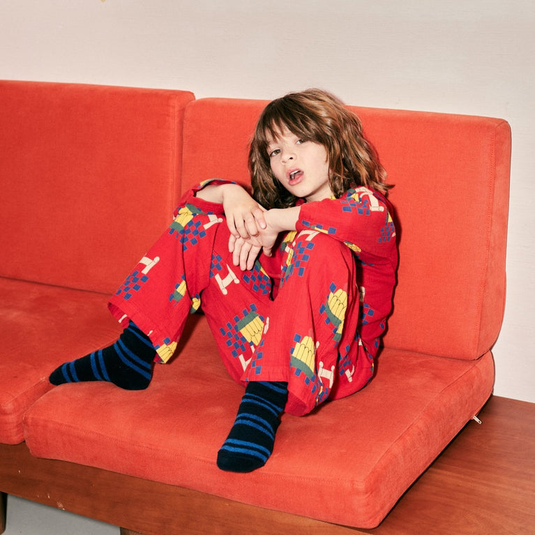 Bobo Choses - Yummy Cake Pyjama aus Baumwolle in Rot - 2-teilig - 2-3 Jahre (98) - 8445782150383 - littlehipstar.com
