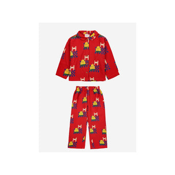 Bobo Choses - Yummy Cake Pyjama aus Baumwolle in Rot - 2-teilig - 2-3 Jahre (98) - 8445782150383 - littlehipstar.com