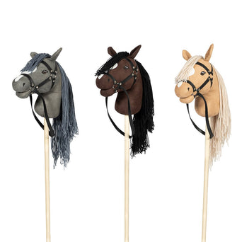 by Astrup - Hobby Horse Steckenpferd mit offenem Maul - Braun - 5706798843632 - littlehipstar.com