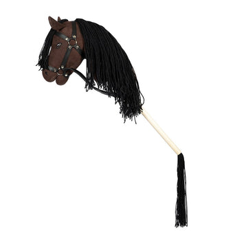 by Astrup - Hobby Horse Steckenpferd mit offenem Maul - Braun - 5706798843632 - littlehipstar.com