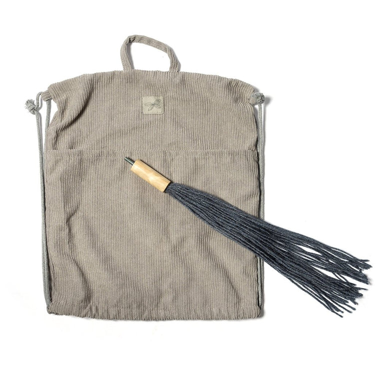 by Astrup - Hobby Horse Steckenpferd mit offenem Maul - Grau - 5706798843625 - littlehipstar.com
