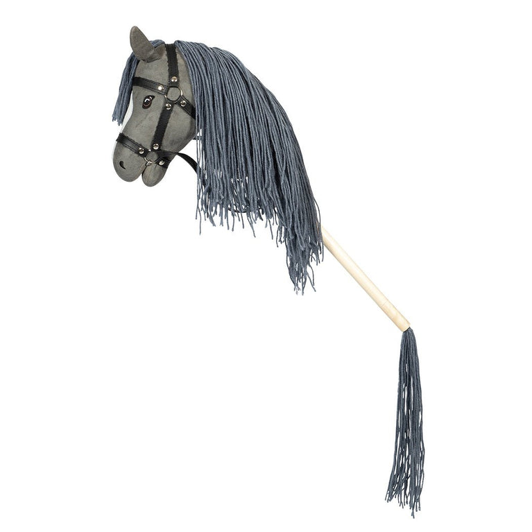 by Astrup - Hobby Horse Steckenpferd mit offenem Maul - Grau - 5706798843625 - littlehipstar.com