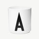 Design Letters - „AJ“ weißer Buchstaben-Becher aus Porzellan - Q - 5710498720179 - littlehipstar.com