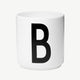 Design Letters - „AJ“ weißer Buchstaben-Becher aus Porzellan - U - 5710498720216 - littlehipstar.com
