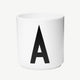Design Letters - „AJ“ weißer Buchstaben-Becher aus Porzellan - Z - 5710498720254 - littlehipstar.com