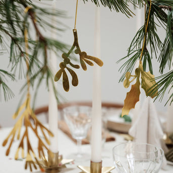 Fabelab - Baumschmuck Yule Greens - 3er-Set - Messing - 5713034214743 - littlehipstar.com