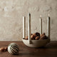 ferm LIVING - Adventskranz Kerzenhalter aus Steingut - Ø 27 cm - Dark Grey - 5704723271277 - littlehipstar.com