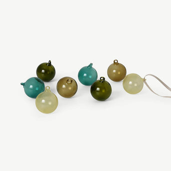 ferm LIVING - Baumschmuck Glaskugeln - Ø 4 cm - 8er-Set - Mixed Light - 5704723290810 - littlehipstar.com