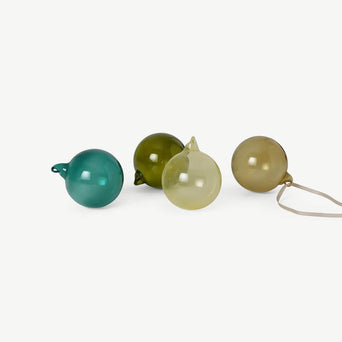 ferm LIVING - Baumschmuck Glaskugeln - Ø 8 cm - 4er-Set - Mixed Dark - 5704723290841 - littlehipstar.com