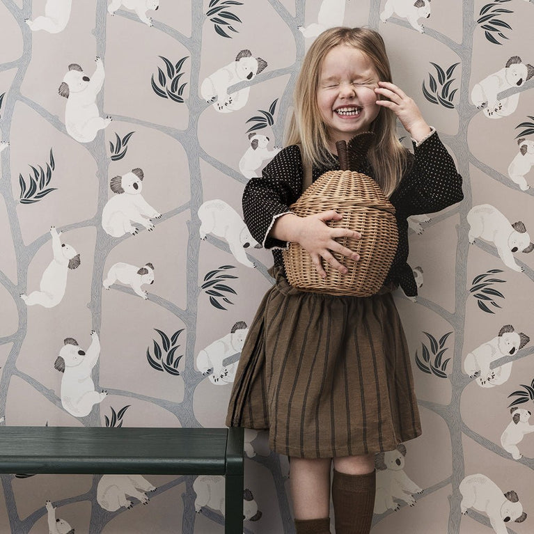 ferm LIVING - Korb aus Rattan in Apfelform - Klein - 5704723031451 - littlehipstar.com