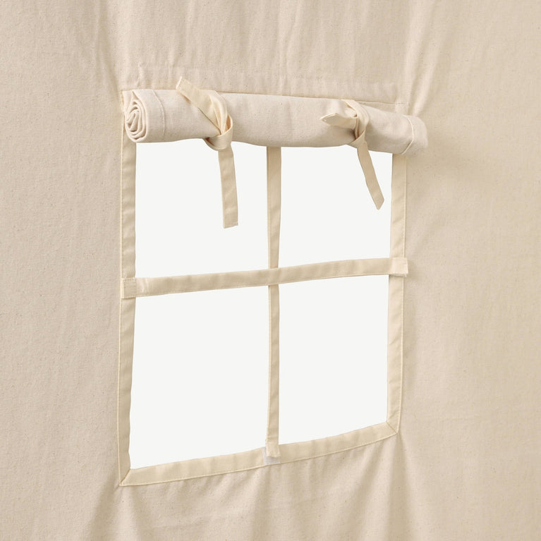 ferm LIVING - Settle Betthimmel aus recycelter Baumwolle in Offwhite - 5704723294467 - littlehipstar.com