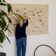 ferm LIVING - The World Bestickter Wandteppich aus Bio-Baumwolle in Offwhite - 5704723294634 - littlehipstar.com