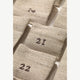 ferm LIVING - Weihnachtsbaum Adventskalender aus Baumwollmix in Natur - 50 x 69 cm - 5704723305071 - littlehipstar.com