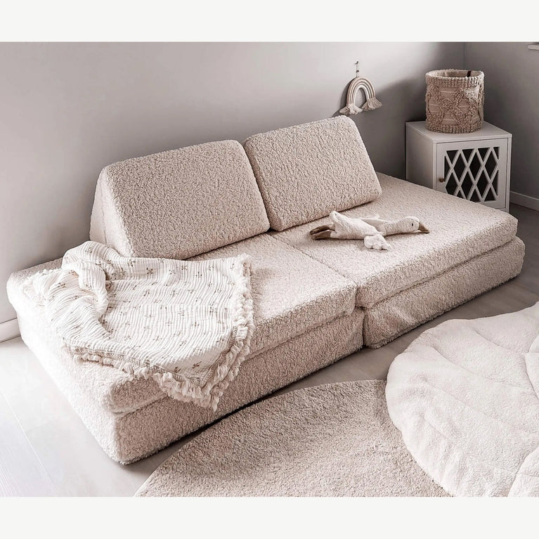 funzy - Spielsofa - Teddy Collection - Beige - 4260771831517 - littlehipstar.com