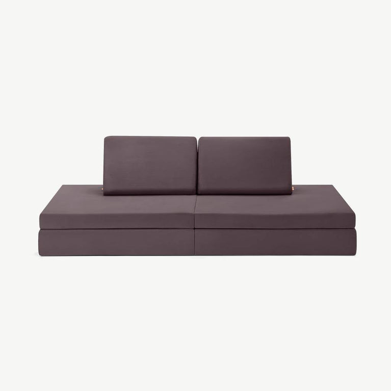 funzy - Spielsofa - Velours Collection - Elefant Grau - 4260771830022 - littlehipstar.com