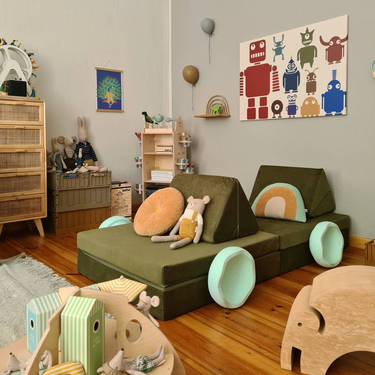 funzy - Spielsofa - Velours Collection - Arktis Blau - 4260771830046 - littlehipstar.com