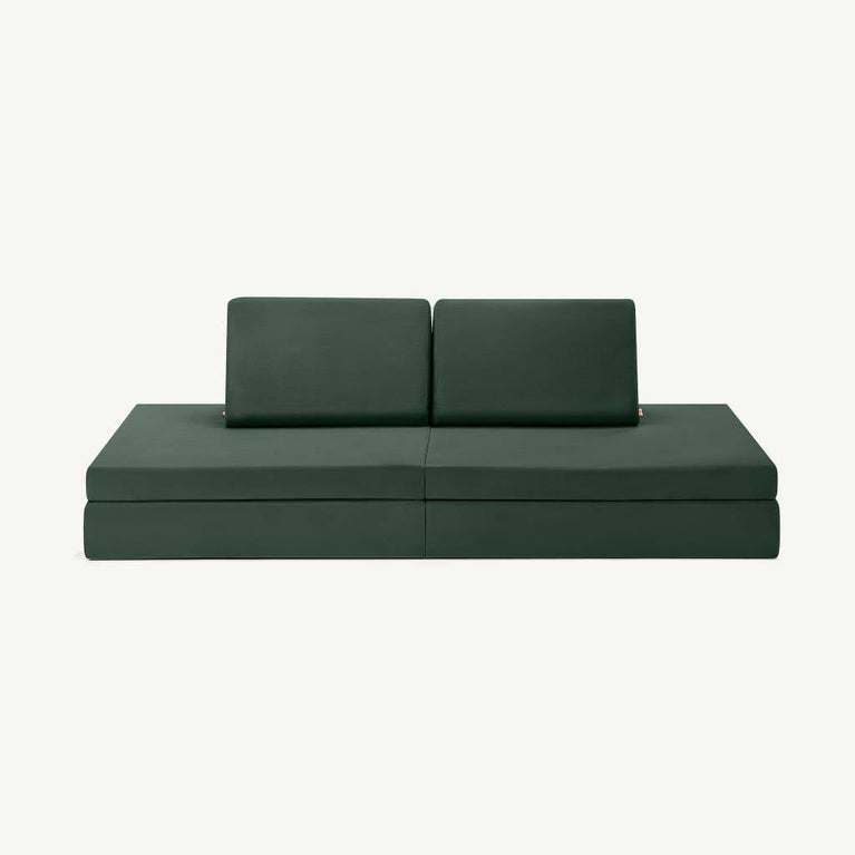 funzy - Spielsofa - Velours Collection - Dschungel Grün - 4260771830084 - littlehipstar.com