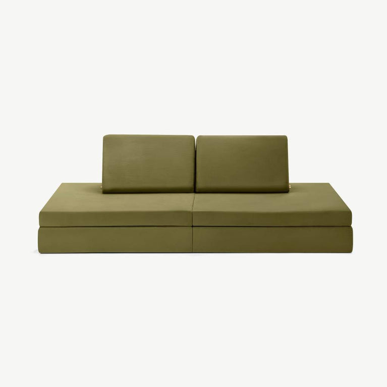 funzy - Spielsofa - Velours Collection - Schildkröten Grün - 4260771830220 - littlehipstar.com