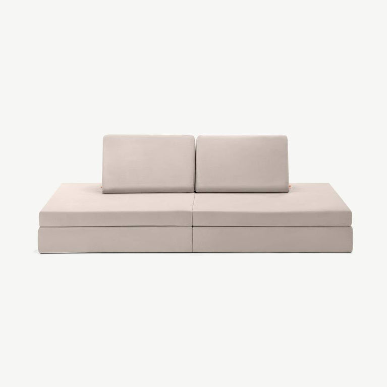 funzy - Spielsofa - Velours Collection - Marshmallow Beige - 4260771830862 - littlehipstar.com