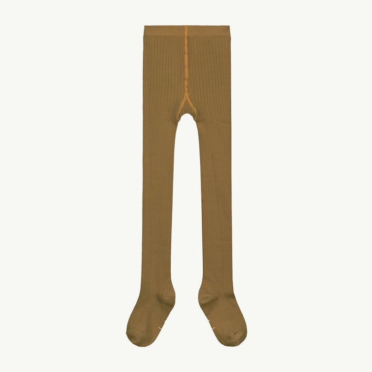 Gray Label - Gerippte Strumpfhose aus Bio-Baumwollmix - Peanut - 8719429058807 - littlehipstar.com
