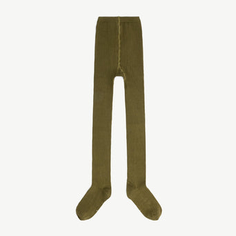 Gray Label - Gerippte Strumpfhose aus Bio-Baumwollmix - Olive - 8719429085902 - littlehipstar.com