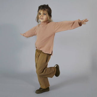 Gray Label - Hose mit weitem Bein aus Bio-Baumwollfleece - Rustic Clay - 8719429084301 - littlehipstar.com