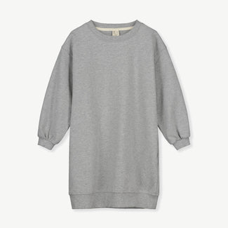 Gray Label - Kleid aus Bio-Baumwollfleece - Grau Melange - 8719429084776 - littlehipstar.com