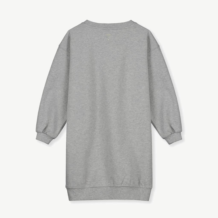 Gray Label - Kleid aus Bio-Baumwollfleece - Grau Melange - 8719429084776 - littlehipstar.com