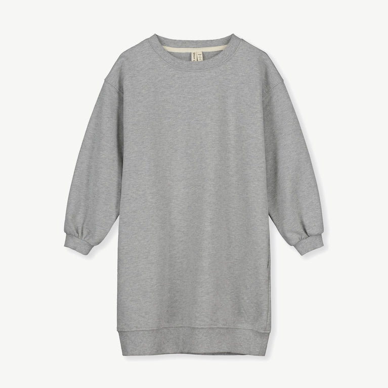 Gray Label - Kleid aus Bio-Baumwollfleece - Grau Melange - 8719429084806 - littlehipstar.com