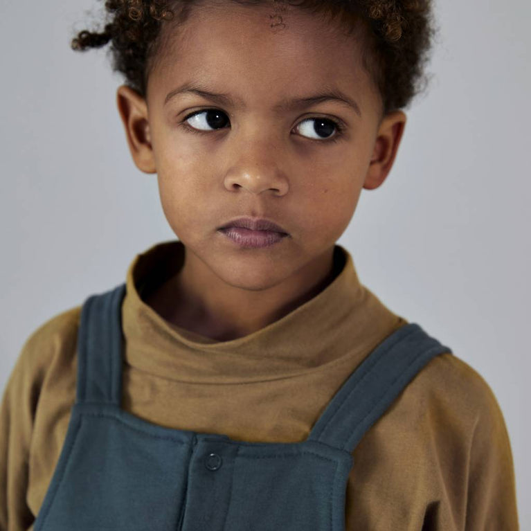 Gray Label - Langarmshirt mit Rollkragen aus Bio-Baumwolljersey in Blaugrau - Blaugrau - 8719429085322 - littlehipstar.com