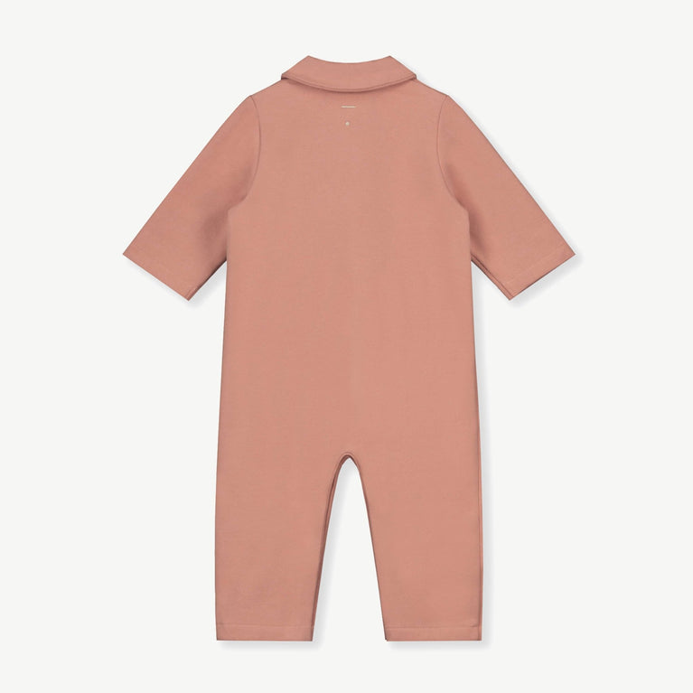Gray Label - Overall mit Bubikragen aus Bio-Baumwollfleece - Rustic Clay - 8719429084950 - littlehipstar.com
