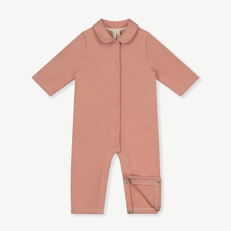 Gray Label - Overall mit Bubikragen aus Bio-Baumwollfleece - Rustic Clay - 8719429084950 - littlehipstar.com