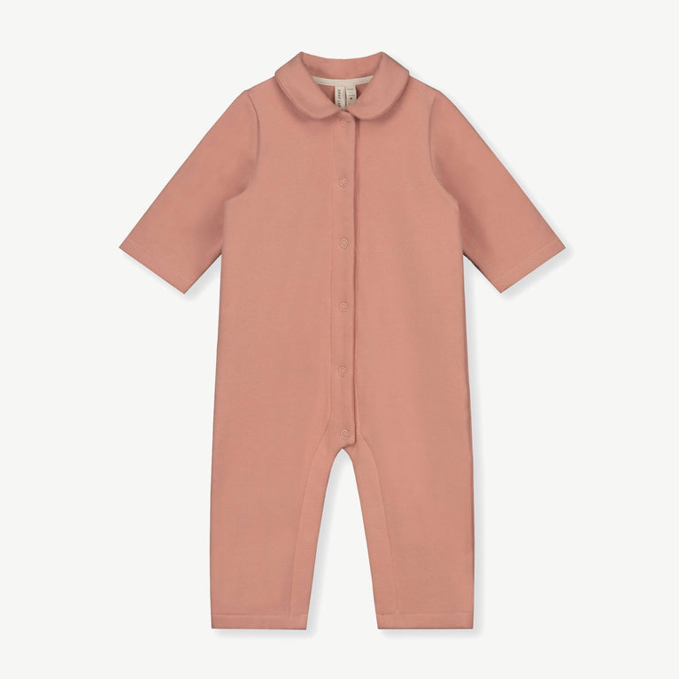 Gray Label - Overall mit Bubikragen aus Bio-Baumwollfleece - Rustic Clay - 8719429084967 - littlehipstar.com