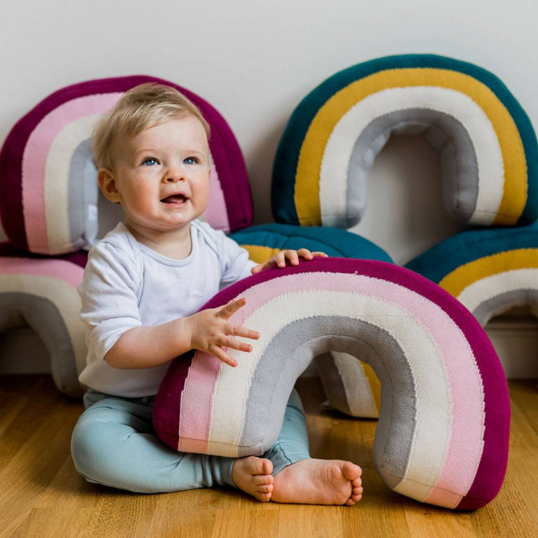 Kindsgut GmbH - Regenbogenkissen aus Baumwolle Oskar - 4260639721424 - littlehipstar.com