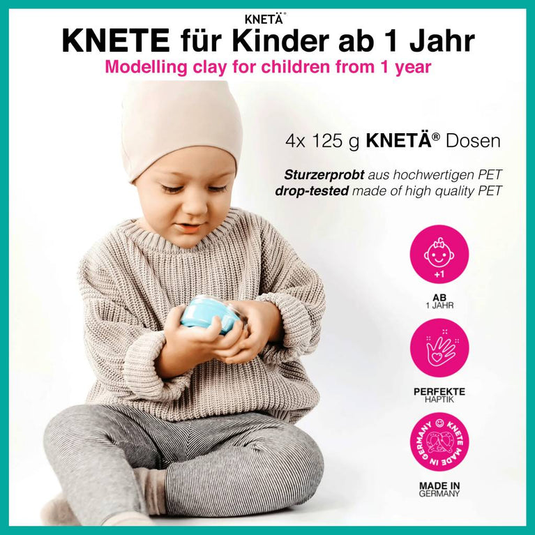 Knetä - KNETÄ® Knetmasse Geschenkset Dino - 4x 125g - 4270000692963 - littlehipstar.com