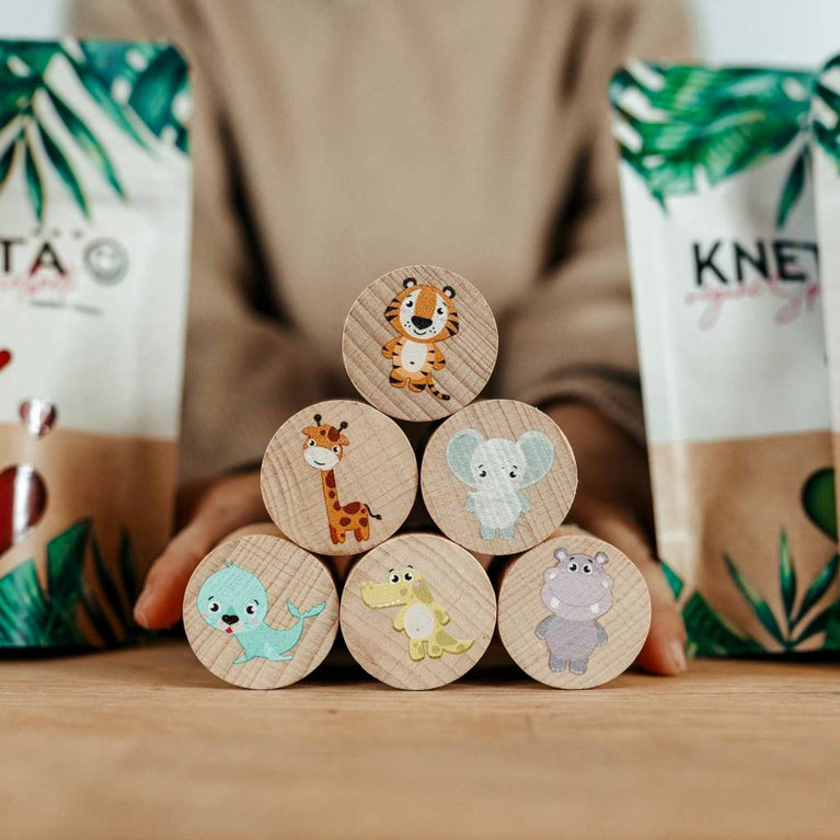 Knetä - KNETÄ® Zoo Animäls Stempel aus Holz - 6er-Set - 4260719670031 - littlehipstar.com