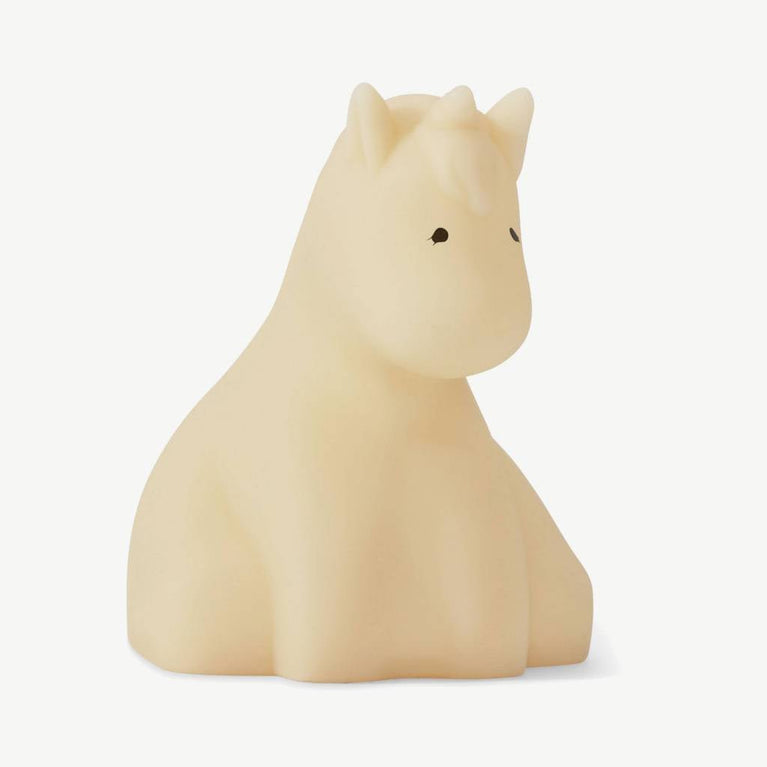 Einhorn LED-Nachtlicht aus Silikon in Beige