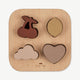 Konges Sloejd - Herz Puzzle aus Holz - 4 Teile - 5715404018005 - littlehipstar.com