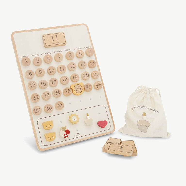 Konges Sloejd - Lernspiel Kalender aus Holz - 5715404067171 - littlehipstar.com