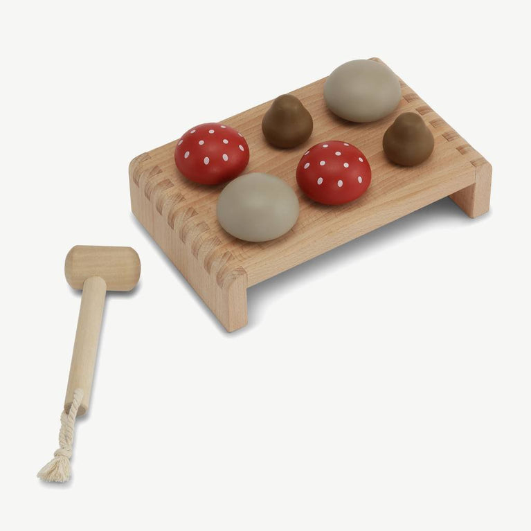 Konges Sloejd - Pilze Hammerspiel aus Holz - 5712982997258 - littlehipstar.com