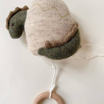 Konges Slojd - Baby Dino Spieluhr aus Wollmix - 5715404027182 - littlehipstar.com