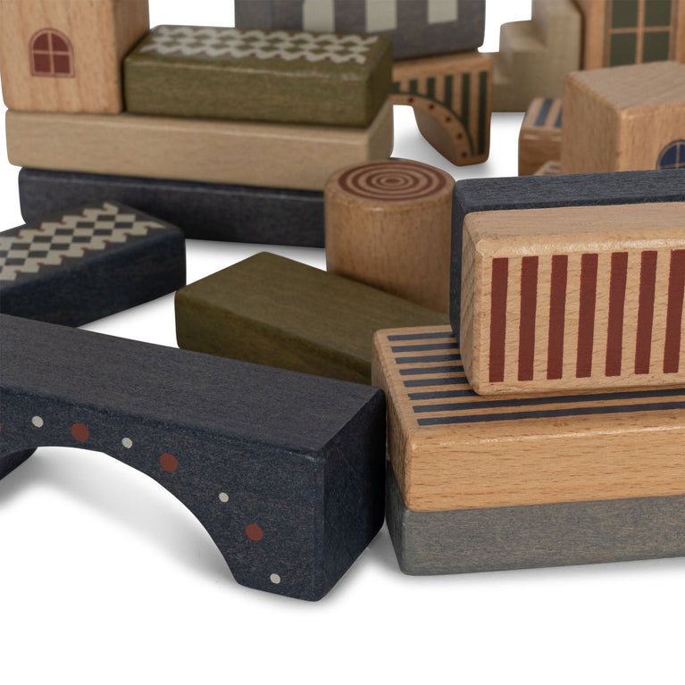Konges Slojd - Bauklötze aus Holz - 34 Teile - 5715404056090 - littlehipstar.com