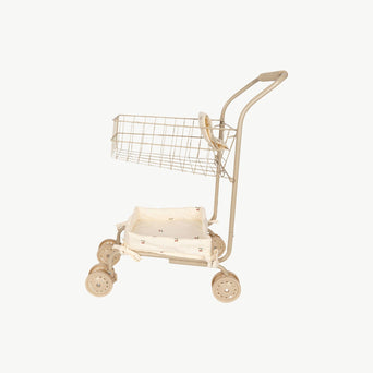 Konges Slojd - Cherry Spielzeug Einkaufswagen mit Bezug aus Baumwolle - 5715404133814 - littlehipstar.com