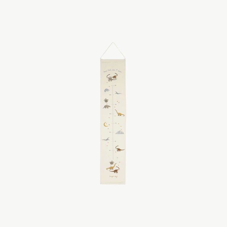 Konges Slojd - Dino Bestickte Messlatte aus Bio-Baumwolle - 5715404134002 - littlehipstar.com