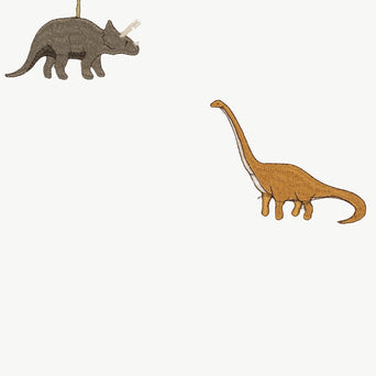 Konges Slojd - Dino Bestickte Messlatte aus Bio-Baumwolle - 5715404134002 - littlehipstar.com