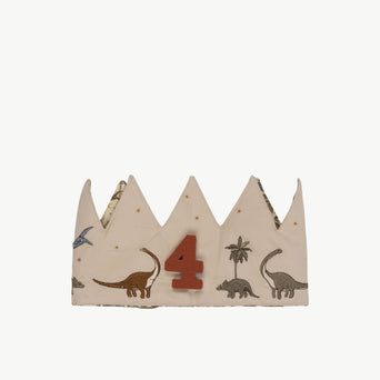 Konges Slojd - Dino Geburtstagskrone aus Baumwolle - 5715404157834 - littlehipstar.com
