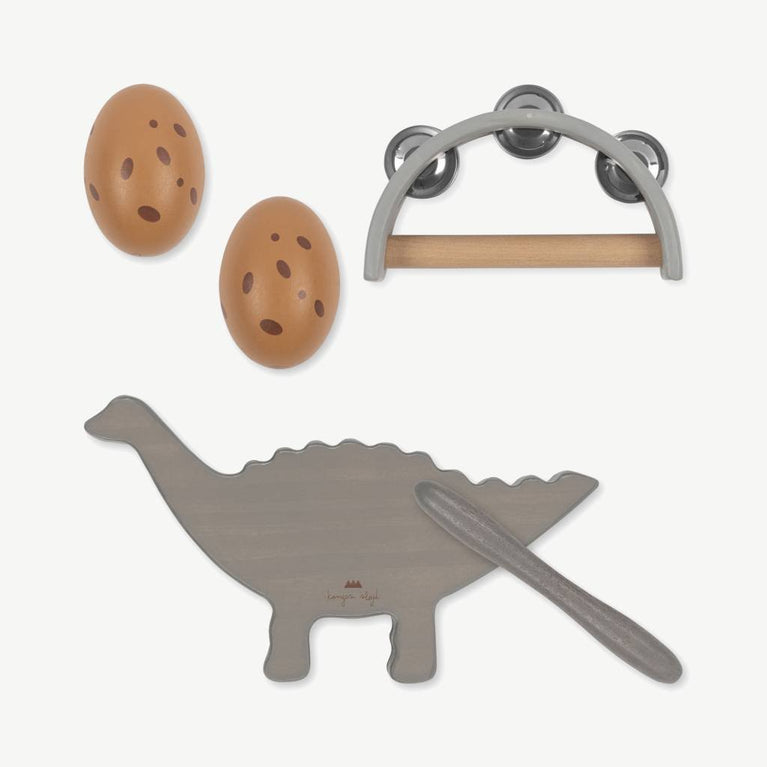 Dino Musikinstrumente aus Holz - 4 Teile