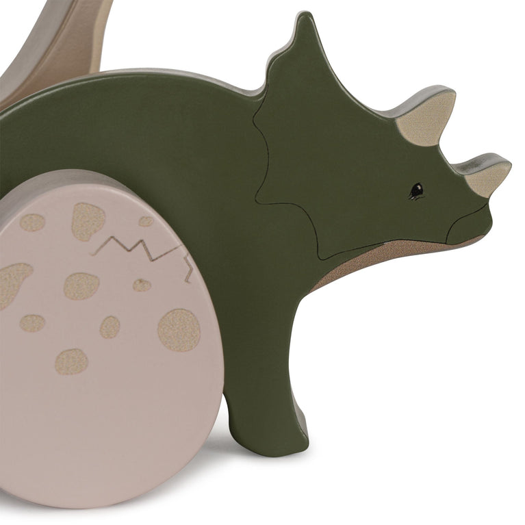 Konges Slojd - Dino Stapeltiere aus Holz - 8 Teile - 5715404069601 - littlehipstar.com